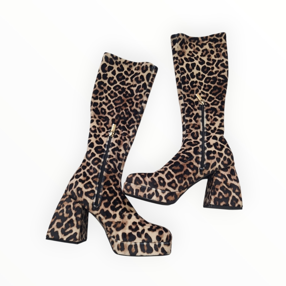 Steve Madden Leopard Print Heeled Boots